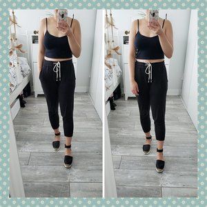 Mango‎ Black Sweatpants